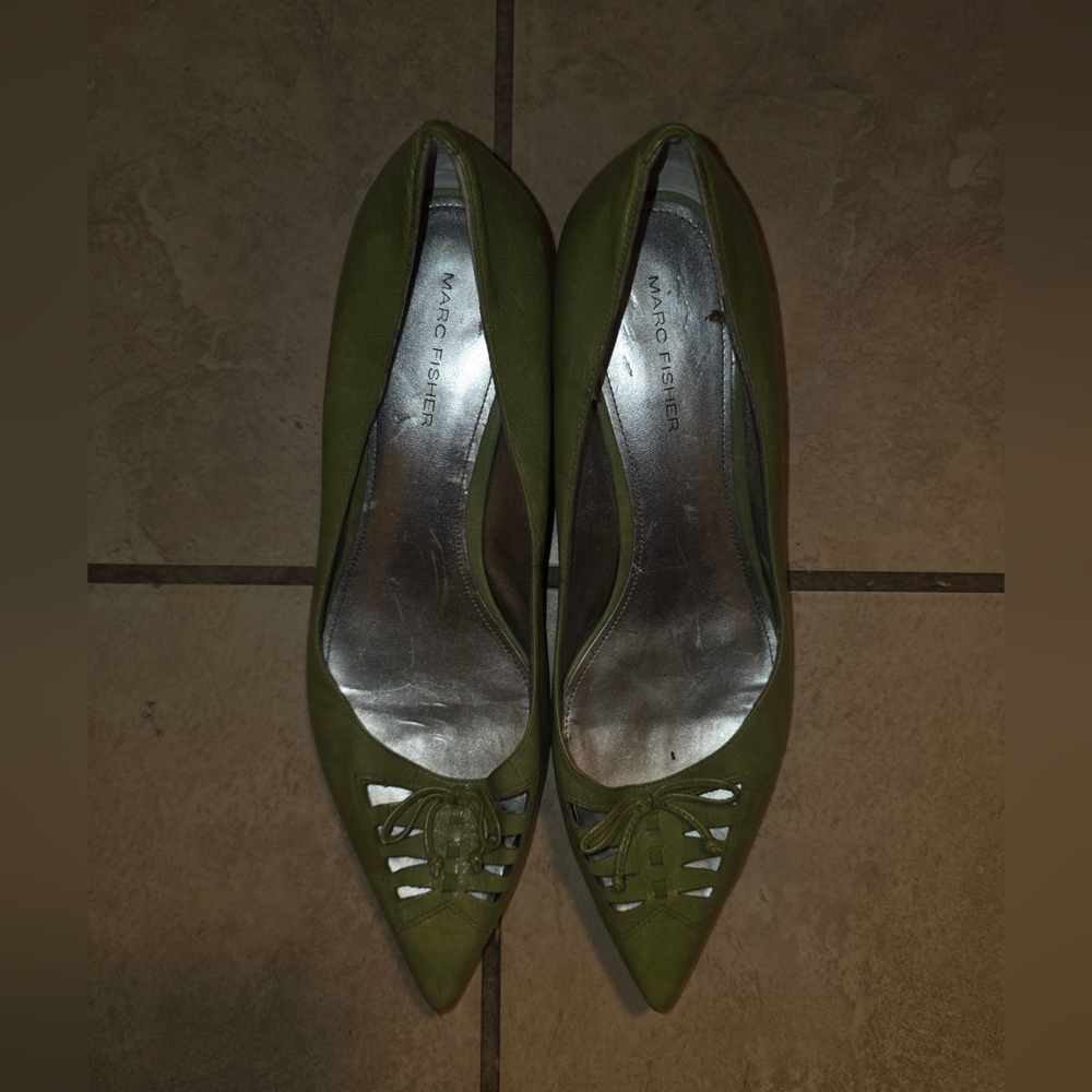Marc Fisher Olive Green Heels